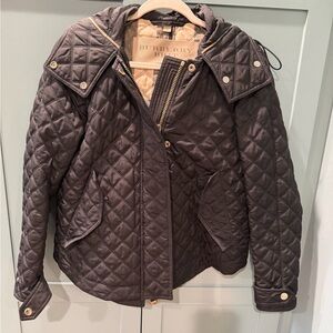 Burberry Women's Quilted  Short Black Jacket